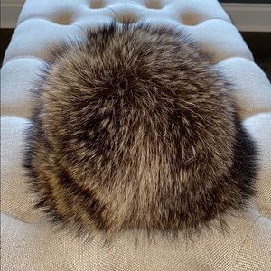 Coach Raccoon Fur Hat
